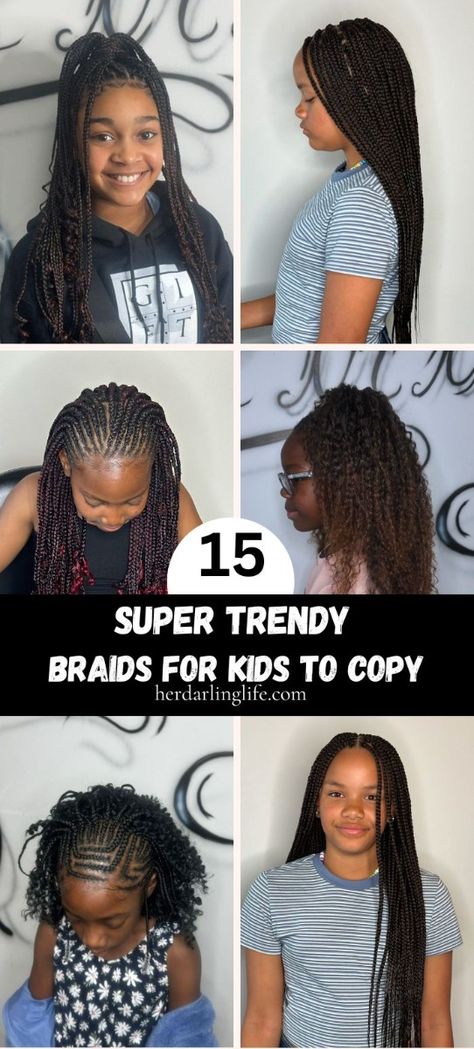 Kids Box Braids With Beads: Try vibrant braids with beads for girls kids, chic kids box braids hairstyles, and bold jumbo braids for kids………kids braids for christmas, kids braids for pool, kids braids for thin hair, kids braids for swimming Kids Box Braids With Beads, Braids For Christmas, Toddler Braids With Beads, Kids Knotless Box Braids, Box Braids With Beads, Braids For Black Kids, Boho Braided Hairstyles, Kids Box Braids, Toddler Braids