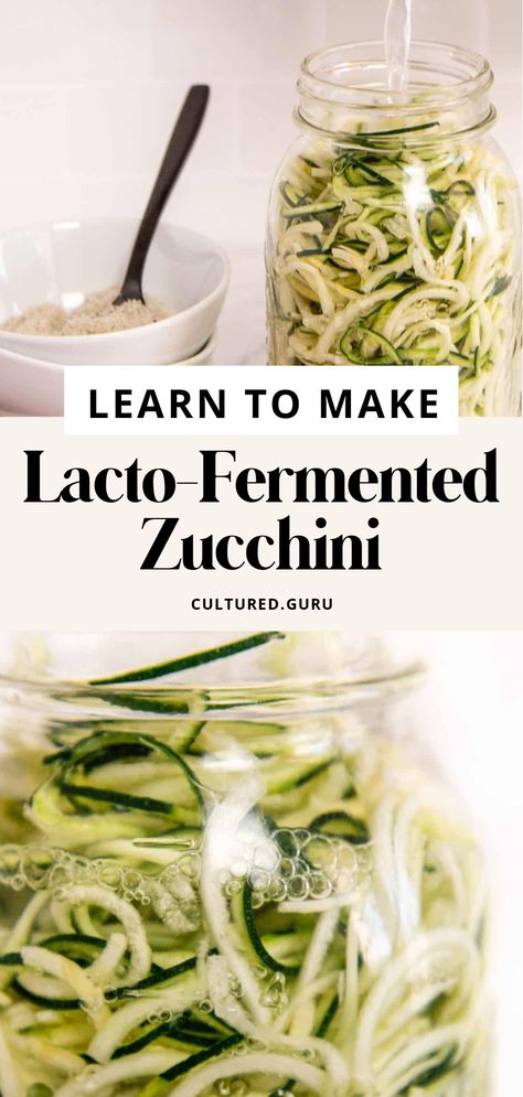 Fermented Zucchini Recipes, Fermented Eggplant, Fermented Squash, Lacto Fermented Vegetables, Ketobiotic Recipes, Fermented Zucchini, Preserves Recipes, Types Of Spices, Zucchini Health Benefits