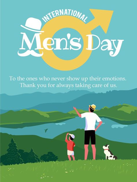 To them men who remains calm, yet can still solve so many things at one time, this is the day for them. Thank them for what they have done for everyone else. Celebrate International Men’s Day with them and remind them that you appreciate their sacrifices. International Men's Day Creative, Happy Men's Day, Happy International Men's Day, Mens Day, Missing Someone Quotes, International Men's Day, Ballpoint Pen Art, This Is The Day, Happy Diwali Images