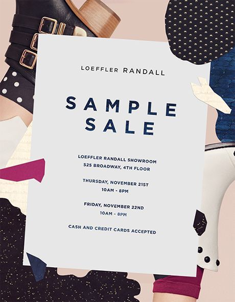 Sample Sale Poster, Modern Flats, Newsletter Inspiration, Banners Design, Email Ideas, Digital Banners, Loeffler Randall Shoes, Fashion Layout, Email Marketing Design