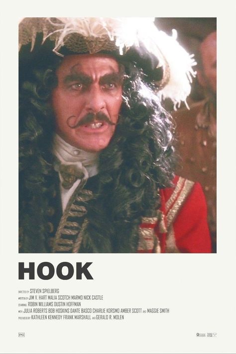 Hook The Movie, Hook Poster, Hook 1991, Movie Polaroids, Hook Movie, Alternative Posters, Tv Posters, Movie Wall, Iconic Movie Posters