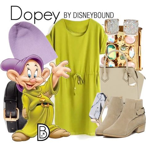 Snow White Clothes, Dopey Costume, Disney Character Outfits, Disneybound Outfits, Princess Inspired Outfits, Disney Wear, Disney Dress Up, Disney Themed Outfits, Disney Bounds