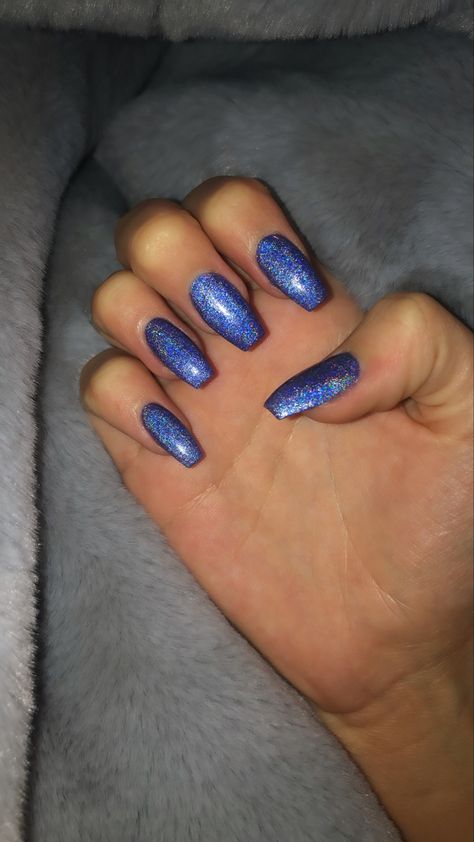 Blue Purple Sparkle Nails, Sparkly Blue And Silver Nails, Dark Blue Iridescent Nails, Sparkly Nails Blue, Midnight Rain Nails, Dark Blue Sparkly Nails, Dark Blue Sparkle Nails, Dark Blue Glitter Nails, Blue Glittery Nails