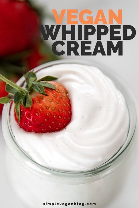 Dairy Substitutes, Dairy Free Whipped Cream, Alpha Gal, Vegan Hot Chocolate, Vegan Whipped Cream, Recipes With Whipping Cream, Homemade Vanilla Extract, Paleo Meals, Healthier Desserts