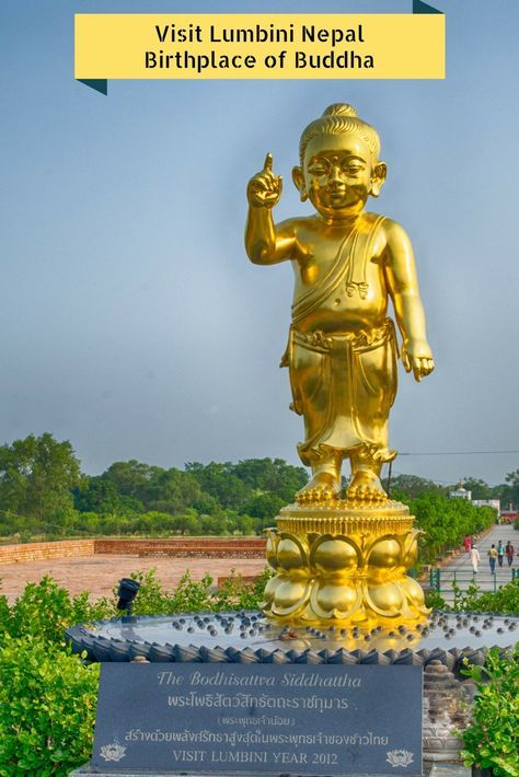 Lumbini Nepal. birthplace of Buddha Lumbini Temple, Lumbini Nepal, Travel Nepal, Blog Success, Buddhist Temples, Buddha Temple, Little Buddha, Lord Buddha, Nepal Travel