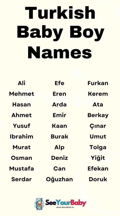 Turkish baby boy names are strong and full of history. Perfect for parents wanting a name that’s bold and meaningful for their son. Turkish Boy Names, Turkish Names, Islamic Baby Names, Arabic Baby Boy Names, Names Generator, Mystical Names, Fantasy Things, Best Character Names, Arabic Names