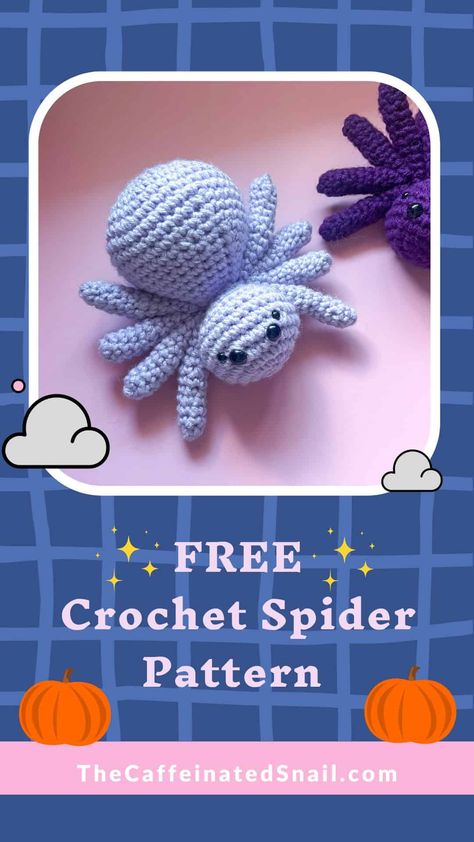 Free crochet spider pattern for Halloween! #freecrocehtpatterns #crochethalloweenpatterns #spookyseason Draw A Ladybug, Crocheted Spider, Amigurumi Spider, Crochet Halloween Patterns Free, Crochet Spider, Halloween Amigurumi, Spider Pattern, Crochet Toys Free, Fall Crochet Patterns