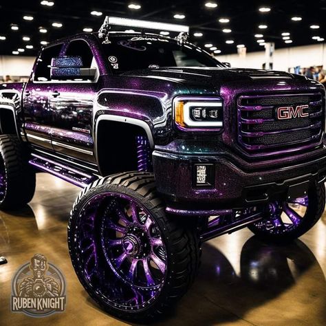 Truck Colors Ideas, Pretty Trucks, Mechanics Quotes, Purple Motorcycle, Purple Jeep, Country Trucks, Customised Trucks, Future Trucks, Dream Trucks