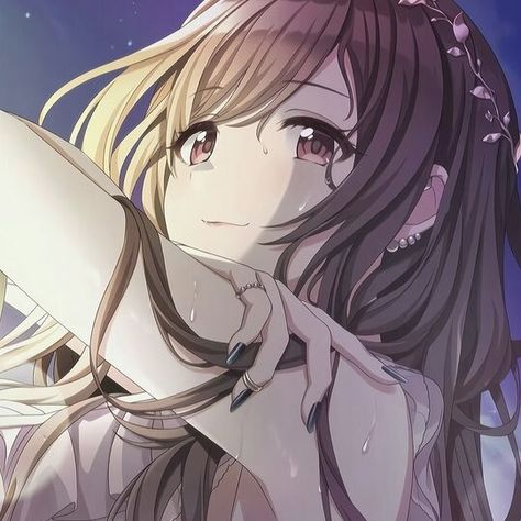 kogane tsukioka idolm@ster shiny colors deresute icon pfp Idolmaster Shiny Colors, Long Hair, Hair, Anime