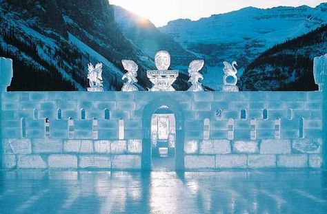 Ice Magic, Fairmont Chateau Lake Louise, Chateau Lake Louise, Ice Palace, Ice Hotel, Ice Art, Water Tribe, Snow Sculptures, Ice Sculpture