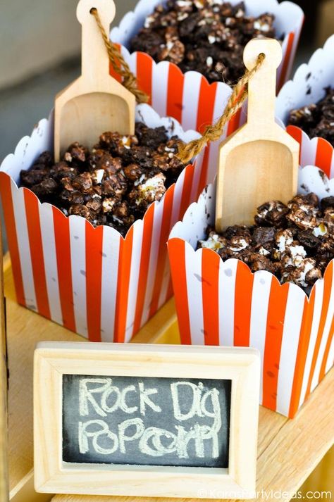 Destination DIG VBS Snack Ideas - Southern Made Simple Rock Themed Birthday Party, Gem Mining Party, Geology Birthday Party, Mining Birthday Party, Caveman Party, Geode Party, Vbs Snack Ideas, Cave Quest Vbs 2016, Mining Party