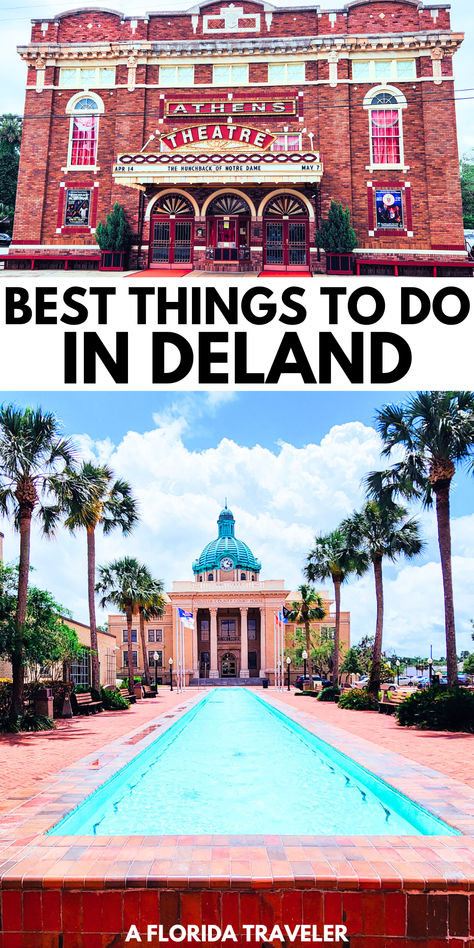 Traveling to the charming town of Deland Florida? Here are some of the best things to do in Deland. Family Tropical Vacation, Best Beach In Florida, Deland Florida, Florida Family Vacation, Miami City, Florida City, Florida Girl, Florida Living, Destin Florida