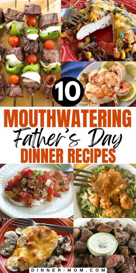 These easy and irresistible Father's Day dinner recipes will treat dad to a feast fit for a king! Our collection features mouthwatering dishes like bacon-wrapped shrimp and hearty cowboy chicken. Each tried-and-true recipe has very little hands-on cooking time, so you'll have more time to enjoy the celebration. Start your menu plan with these amazing dinner ideas and make this Father’s Day unforgettable! Amazing Dinner Ideas, Cowboy Chicken, Seasonal Produce Guide, Traditional Meatloaf, Wrapped Shrimp, Chicken Meatloaf, Bacon Wrapped Shrimp, Marinated Salmon, Chicken Steak