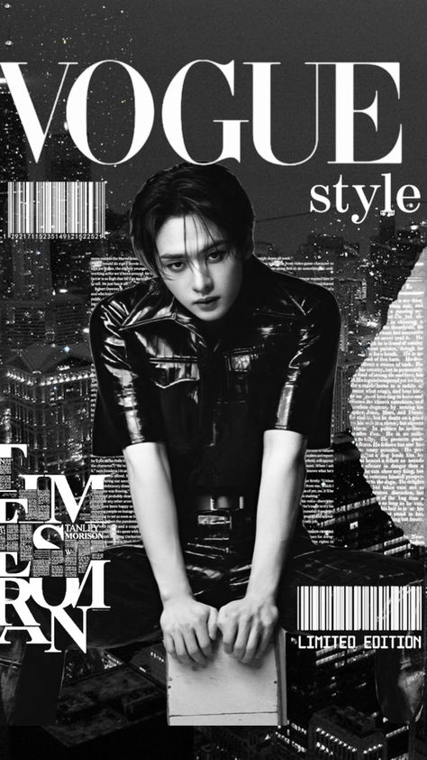 #straykids #skz #leeknow #leeminho #skzleeknow #straykidsminho #wallpaper #aesthetic #vogue #voguecover #magazine #kpop #edit #kpopedit #collages #kpopcollage #blackandwhite Magazine Edit, Skz Leeknow, Sketchbook Layout, Vogue Photoshoot, Aesthetic Vogue, Stray Kids Minho, Y2k Posters, Edit Kpop, Magazines For Kids