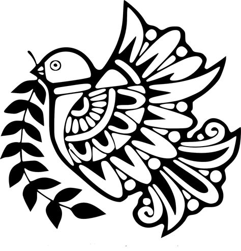 Peace Dove With Olive Branch, Olive Branch Tattoo, Peace Tattoos, Peace Dove, Olive Branch, Stencil Designs, Xmas Cards, Linocut, Royalty Free Images