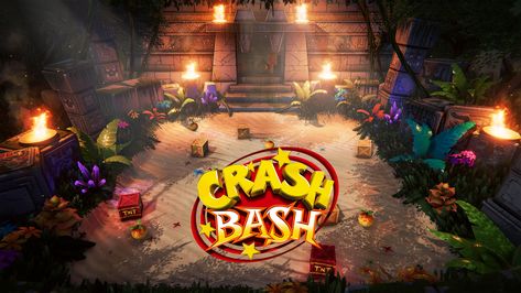 Crash Bash, 12 Days, Game Art, Work On, Neon Signs, Photoshop, Models, Fan, Texture