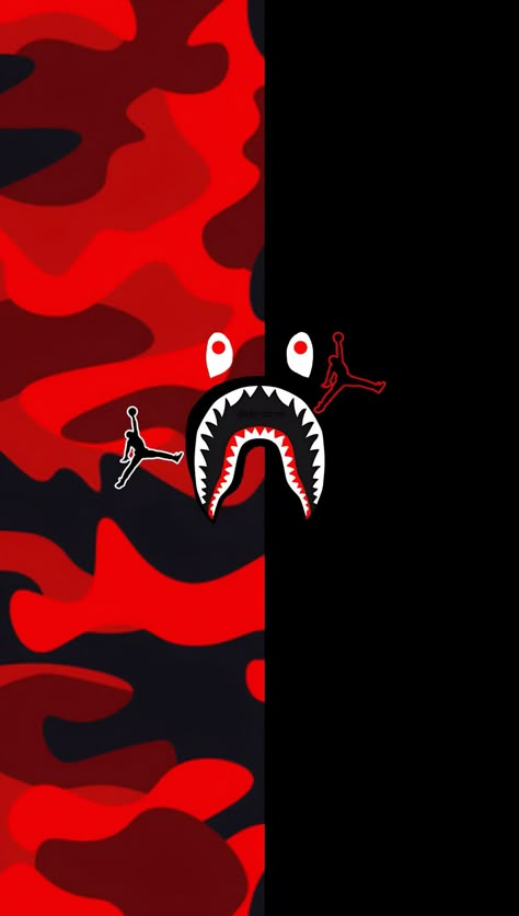 Bape Shark Wallpaper, Bape Wallpaper, Bape Wallpaper Iphone, Shark Wallpaper, Really Cool Wallpapers, Hood Wallpapers, Jordan Wallpaper, Jordan Logo Wallpaper, Swag Wallpaper