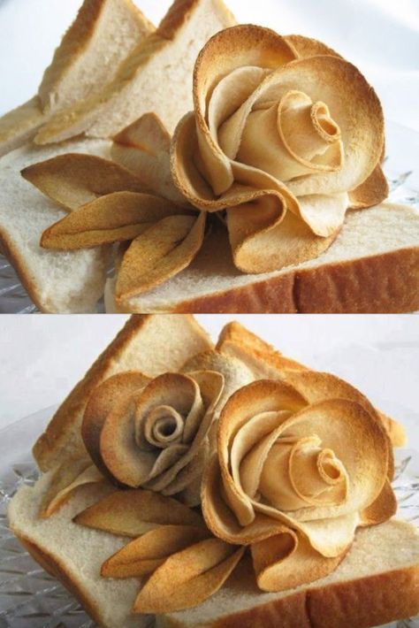 Rose Bread, Pie Decoration, Food Plating Techniques, Pastry Design, Recipes Healthy Dinner, Bread Shaping, Amazing Food Decoration, Bread Art, Dinner Recipes Healthy