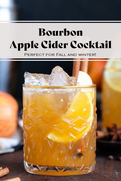 Apple Cider Bourbon Cocktail, Cider Bourbon Cocktail, Apple Cider Bourbon, Cider Cocktail Recipes, Bourbon Cider, Apple Cider Punch, Bourbon Apple Cider, Cider Cocktail, Bourbon Cocktail Recipe