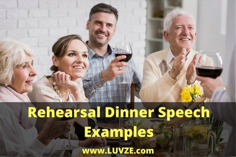 Check out our rehearsal dinner speech examples. These thoughtful and appreciative speeches will help you make your own special speech. Rehearsal Dinner Toasts, Rehearsal Dinner Speech, Mother Of Groom Speech, Groom Duties, Garden Wedding Theme Ideas, Italian Dinner Party Decorations, Groom Speech Examples, Man Bridesmaid, Wedding Wishes Messages