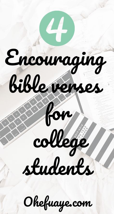 Encouraging scripture to give any college student some motivation! #college #scripture #christianquotes Verses For College Students, Bible Verses For College Students, Encouraging Quotes For Students, College Words, Prayer For Students, Quotes For College Students, College Exams, Encouraging Verses, College Quotes