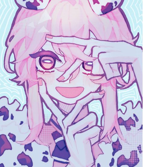 Cow Oc, Pink Girl Aesthetic, Pink Girl, Cow, Hair, Anime, Pink, Instagram