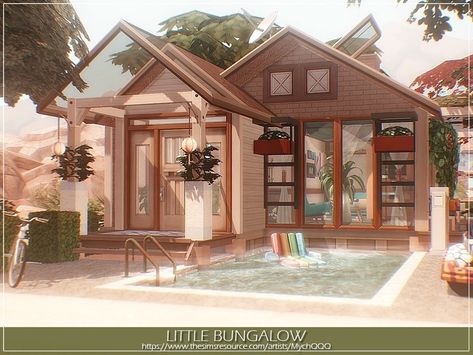 Lot: 20x15 Found in TSR Category 'Sims 4 Residential Lots' Boho House Exterior, Sims 4 Loft, Lotes The Sims 4, Tiny Loft, The Sims 4 Lots, House Decorating Ideas Apartments, Small House Layout, Sims 4 House Plans, Sims 4 House Building