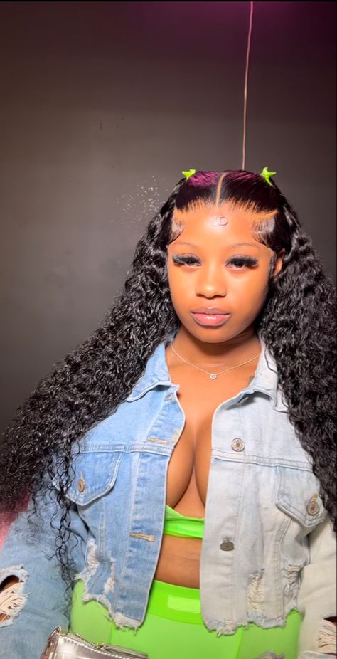 Curly Hairstyles Wig, Curly Wig Hairstyles, Hairstyles Wig, Curly Sew In, Crown Braids, High Ponytail Hairstyles, Lace Fronts, Pretty Accessories, Hair Business