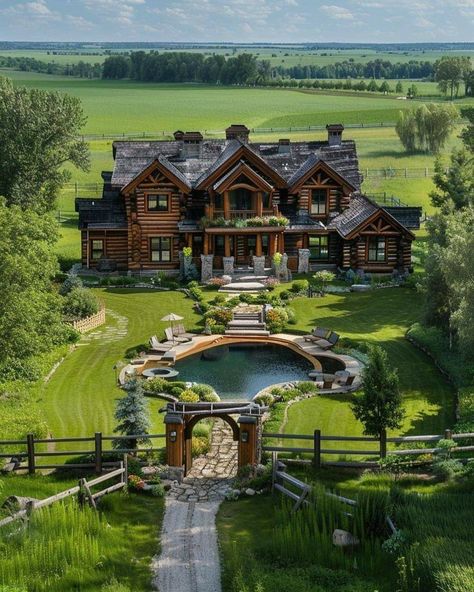 Country Home Exterior, Epoxy Countertops, Building Design Plan, Cabin Inspiration, Dream Life House, Log Cabin Homes, Log Home, Design Your Dream House, Dream House Exterior