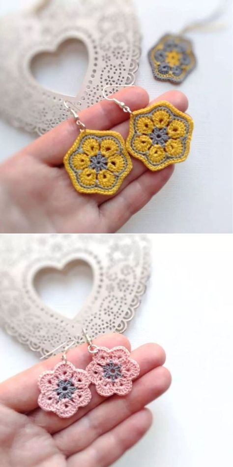 Mandala Crochet, Crochet Bracelet Pattern, Crochet Jewelry Patterns, Crochet Earrings Pattern, Mode Crochet, Crochet Bracelet, Crochet Diy, Halloween Crochet, Crochet Flower Patterns