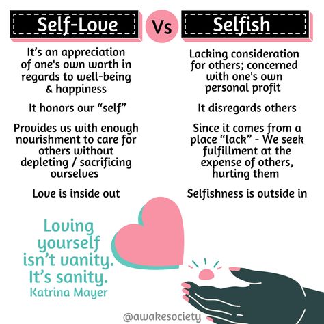 Self Love Vs Selfish, Selfish Quotes, Working On Me, Think About It, Meaningful Words, Real Love, Saving Lives, To The World, Self Care