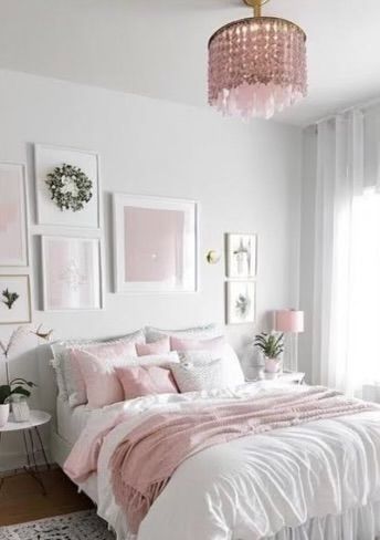 Light Pink Bedrooms, Blush Pink Bedroom, Pink Bedroom Design, Bedroom Ideas For Small Rooms Cozy, Pink Bedroom Decor, Pink Room Decor, Classy Bedroom, Deco Rose, Room Redesign