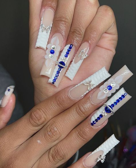 Beige Nails Design, Natural Acrylic, Natural Acrylic Nails, Nails Aesthetic, Beige Nails, Dope Nail Designs, Nail Idea, Long Acrylic, Long Square Acrylic Nails