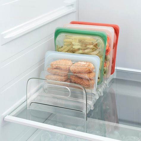 YouCopia FreezeUp Freezer Rack | The Container Store Freezer Organization Upright, Clear Organization, Tall Pantry Cabinet, Freezer Organization, Food Boxes, Freezer Storage, Refrigerator Organization, Fridge Organization, Recipe Organization