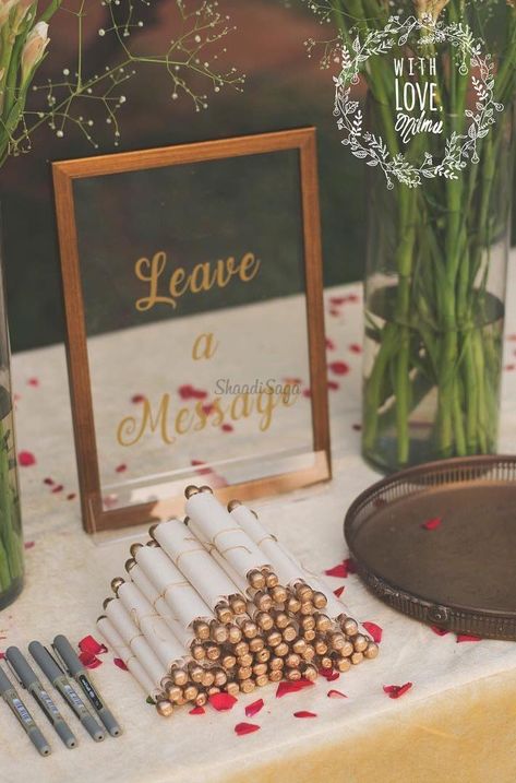 #January Favorites: Coolest Decor Ideas To Steal For Your Wedding! | ShaadiSaga Indian Wedding Ideas Creative, Wedding Quirky Ideas, Indian Wedding Gift Ideas For Guests, Indian Wedding Activities For Guests, Unique Wedding Ideas Indian, Indian Wedding Activities, Unique Indian Wedding Ideas, Indian Wedding Decoration Ideas, Couple Activity