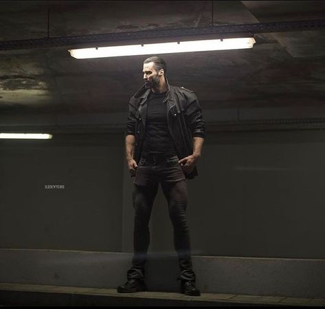 Ernest Khalimov, Giga Chad, Attractive Guys, Light And Shadow, Leather Jacket, Media, Leather, On Instagram, Black