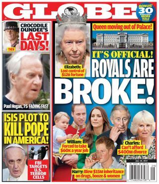 Globe Crocodile Dundee, The British Royal Family, Cover Magazine, 50th Birthday Funny, Prince George, New Star, Crazy People, Moving Out, Tv Entertainment