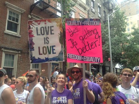 The 27 Best Signs From The New York City Gay Pride Parade Pride Parade Signs, Pride Float, Gay Pride Parade, Protest Signs, Pride Parade, Gay Pride, Art Project, Float, York City