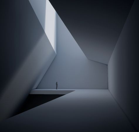 Studying Brutalist Architecture and Lighting in UE4 Skylight Architecture, Brutalism Interior, Museum Of Emotions, Surreal Architecture, House Of Shadows, Shadow Architecture, Lighting Study, Zen House, Brutalism Architecture