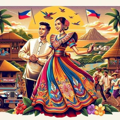 Philippine Culture Poster, Philippine Culture, Art Competition Ideas, Philippine Art, Philippines Culture, 10 Interesting Facts, Filipino Culture, Christmas Shows, Poster Drawing