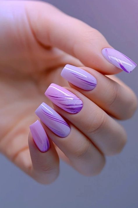 Add a touch of elegance with 33 light purple nail art designs! Discover chic and sophisticated styles perfect for any occasion. Diy Valentine's Nails, Purple Nail Art Designs, Light Purple Nails, Pink White Nails, Pink Nail Colors, Purple Nail Art, Elegant Nail Art, Glittery Nails, Nail Designs Valentines