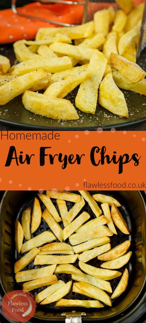 Chips In The Air Fryer, Air Fryer Chips, The Best Potatoes, Best Potatoes, Deep Fat Fryer, Healthy Chips, Fried Chips, Crispy Chips, Cooks Air Fryer