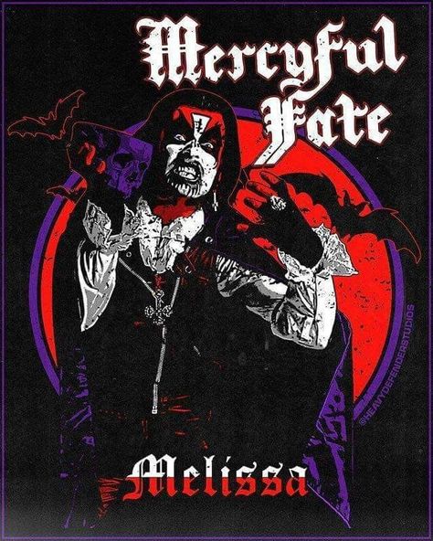 Metal Posters Art, Mercyful Fate, King Diamond, Heavy Metal Art, Black Inspiration, Heavy Metal Rock, Heavy Metal Bands, Old T Shirts, Metal Music