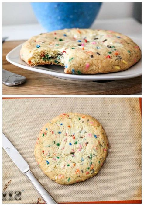 Single Serve Cookie Recipe, Sugar Cookie Recipe Small Batch, Giant Sugar Cookie, Single Serve Cookie, Single Serve Brownie, Brownie Batter Dip, Soft Sugar Cookie, Drop Sugar Cookies, Sugar Cookies With Sprinkles