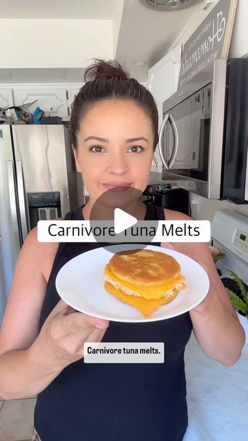 Carnivore Tuna Melt, Carnivore Tuna Recipe, Carnivore Keto, Tinned Fish, Protein Bread, Animal Based, Tuna Melts, Carnivore Diet, Intermittent Fasting