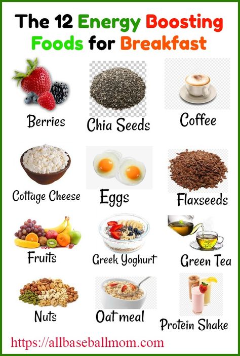 Foods For Breakfast, Energy Boosting Snacks, Energy Boosting Foods, Eat For Energy, Energy Breakfast, High Energy Foods, Energy Booster, Energy Foods, Be Active