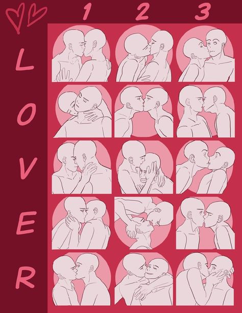 Couples Pose Ideas Drawing, Cute Kissing Poses Drawing Art Reference, Couple Bases Reference, Almost Kissing Reference Drawing Pose, Tall Girlfriend Short Boyfriend Art, Kiss Base Reference, Kissing Pose Drawing Reference Couple, Drawing Reference Kissing, Couple References Poses