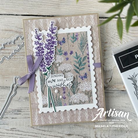 2024 Celebration, Growth Takes Time, Lavender Stamp, Painted Lavender, Card Stamping, Mother Card, Star Tutorial, Stampin Up Catalog, Lovely Lavender