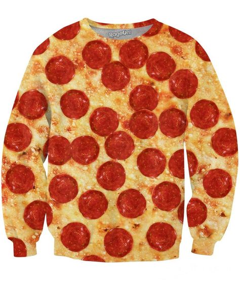 Bacon Pizza, Pizza Design, Pizza Funny, Red Sweatshirt, Sweat Top, Sweat Shirts, Red Shirt, Red Top, Pepperoni Pizza