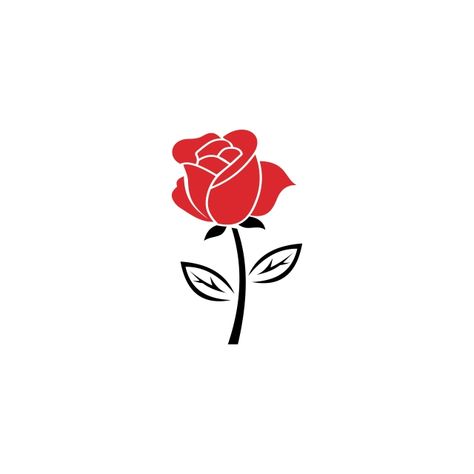 Rosa Vector, Rosas Vector, Rose Vector, Rose Stencil, Leaf Vector, Logo Instagram, Easy Flower Painting, Floral Logo Design, Flower Symbol